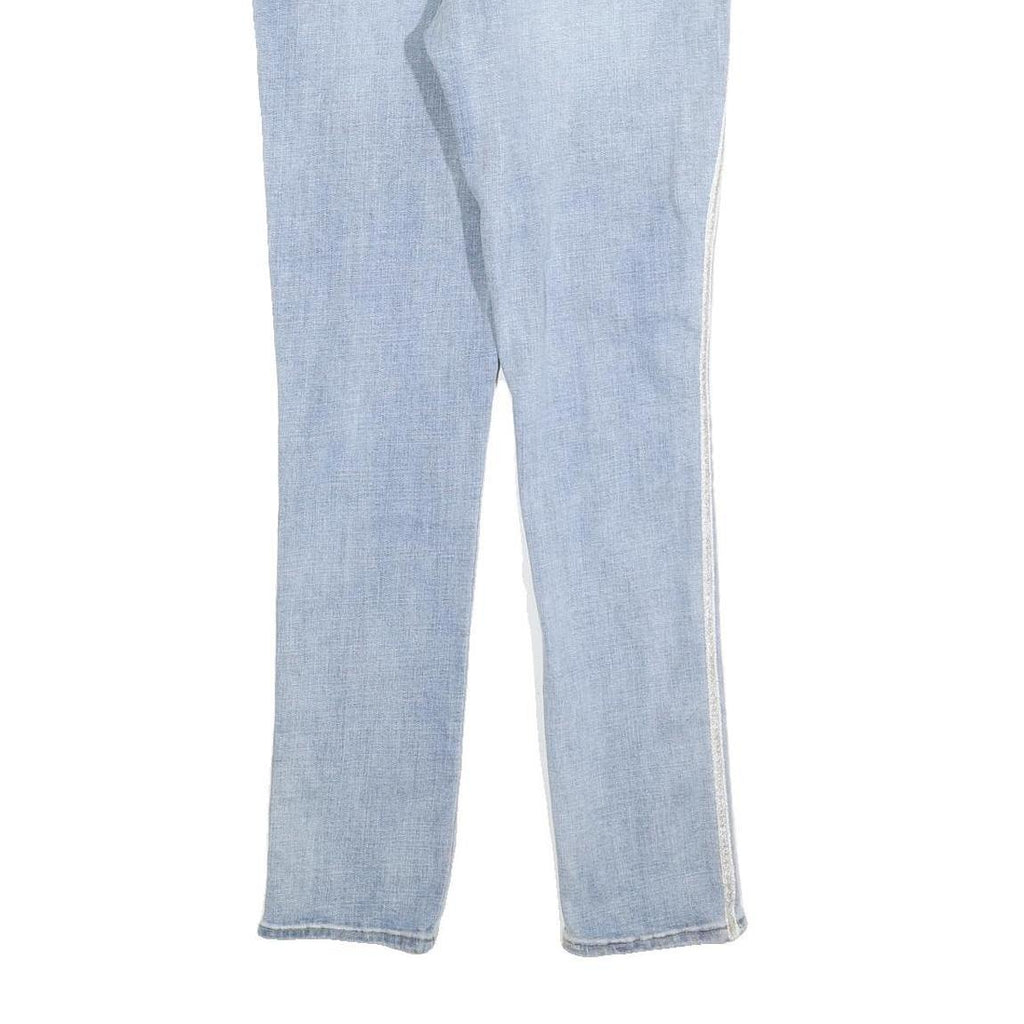 LEVI'S Womens Slim Light Blue Denim Slim Jeans W28 L30 Side Stripe Detail