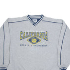 LEE Golden Bears California Mens Sweatshirt Grey V-Neck USA Cashmere XL