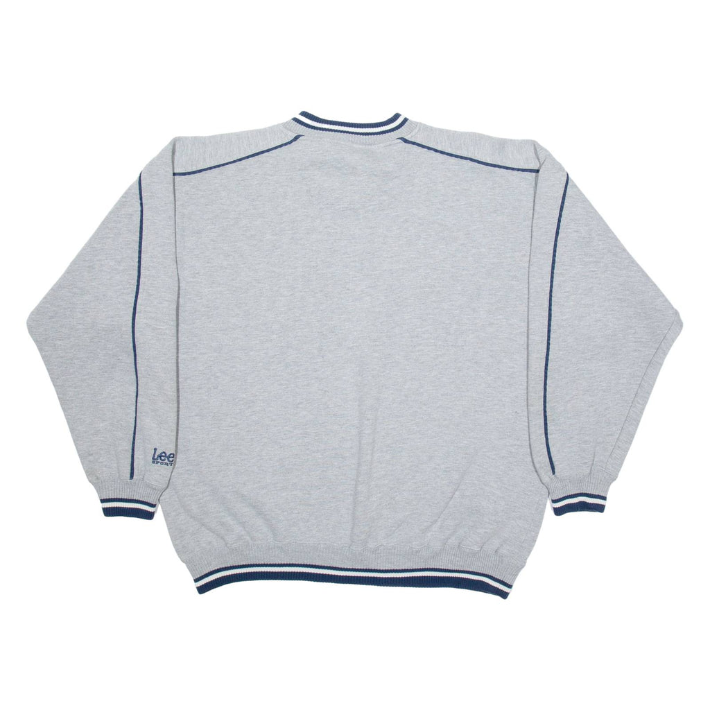 LEE Golden Bears California Mens Sweatshirt Grey V-Neck USA Cashmere XL