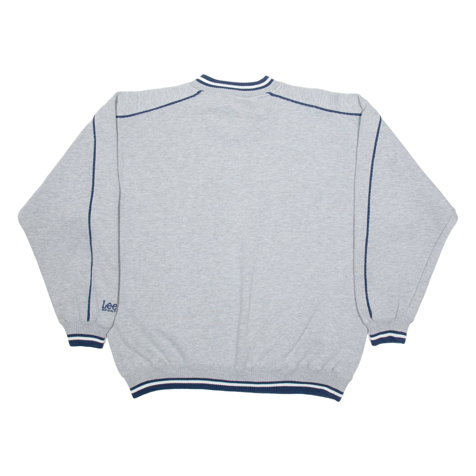 LEE Golden Bears California Mens Sweatshirt Grey V-Neck USA Cashmere XL