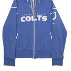 REEBOK Womens Blue Indianapolis Colts Full Zip Hoodie M Sportswear Jacket