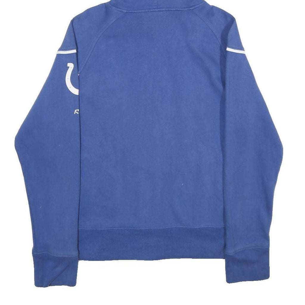 REEBOK Womens Blue Indianapolis Colts Full Zip Hoodie M Sportswear Jacket