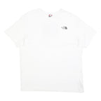 THE NORTH FACE Mens White XL Graphic T-Shirt Short Sleeve Crew Neck Logo Print