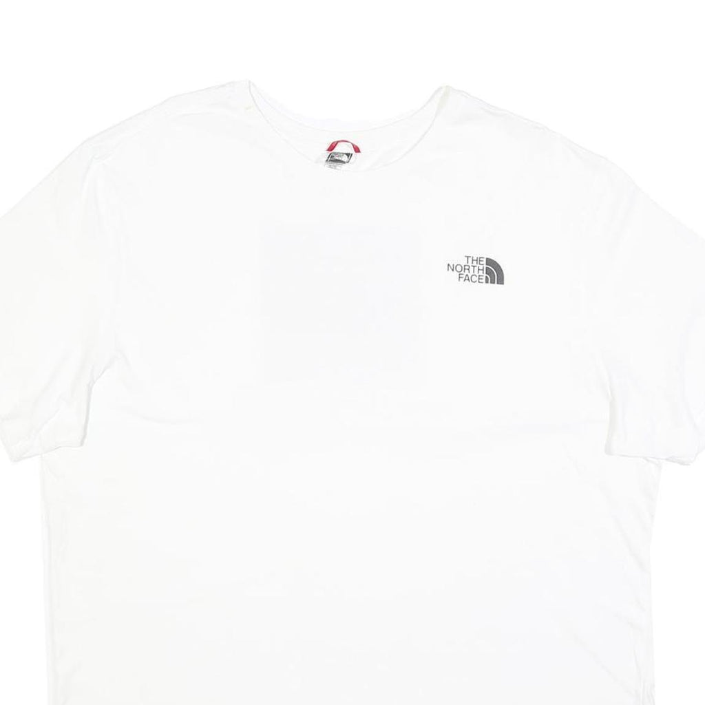 THE NORTH FACE Mens White XL Graphic T-Shirt Short Sleeve Crew Neck Logo Print
