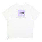 THE NORTH FACE Mens White XL Graphic T-Shirt Short Sleeve Crew Neck Logo Print