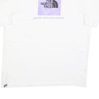 THE NORTH FACE Mens White XL Graphic T-Shirt Short Sleeve Crew Neck Logo Print