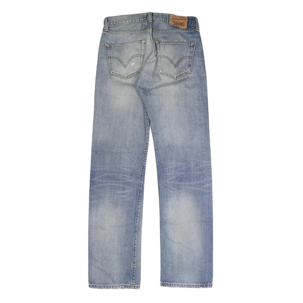LEVI'S 501 Mens Jeans Blue Regular Straight Denim Medium W32 L33 Classic Fit