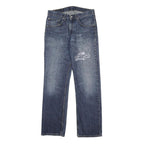 LEVI'S 752 Mens Blue Regular Straight Denim Medium W31 L32 Embroidered Print