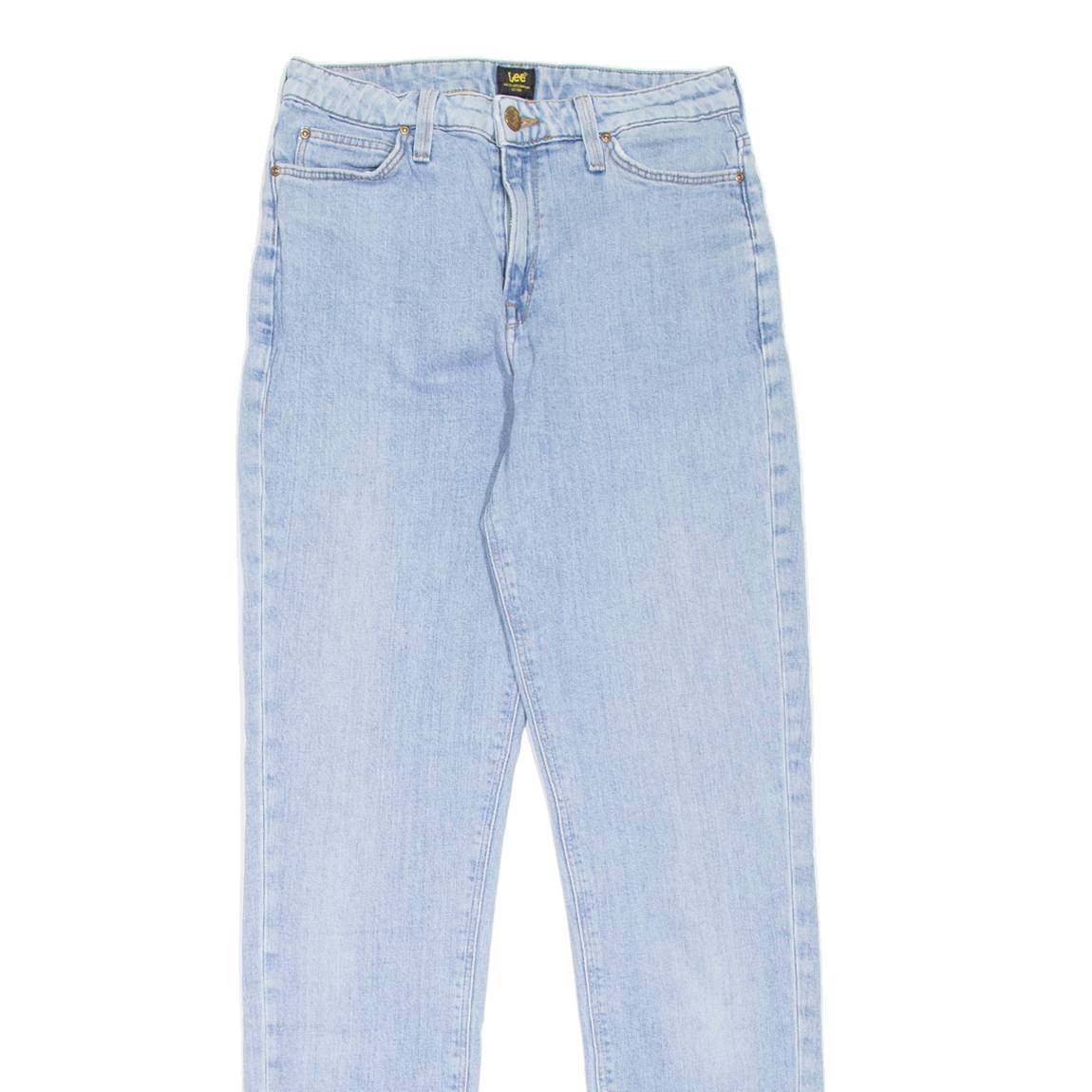 LEE Womens Jeans Blue Regular Mom W27 L33