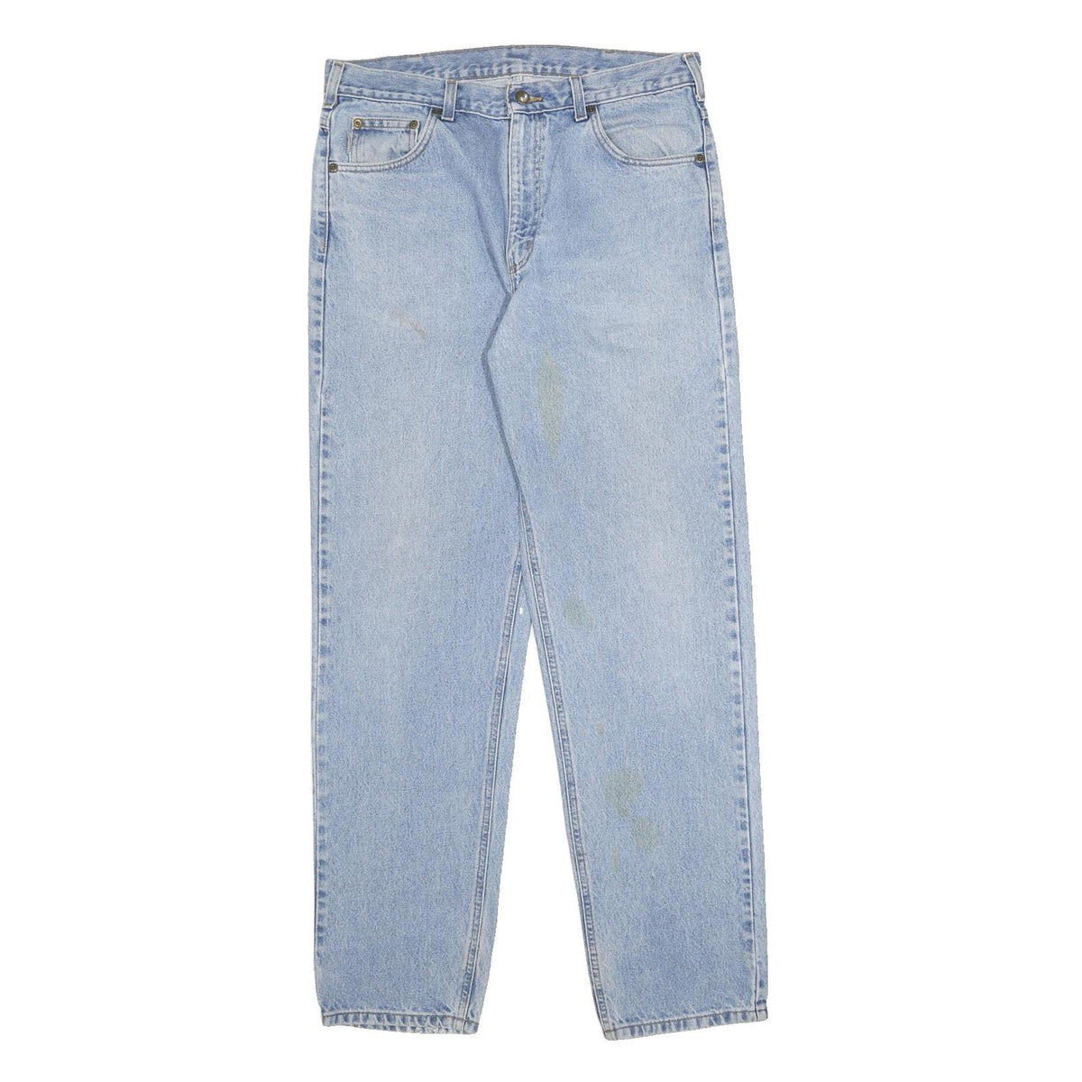 CARHARTT Mens Jeans Blue Regular Straight Denim Light W34 L34 Classic Fit