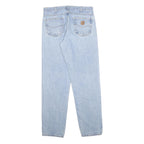 CARHARTT Mens Jeans Blue Regular Straight Denim Light W34 L34 Classic Fit