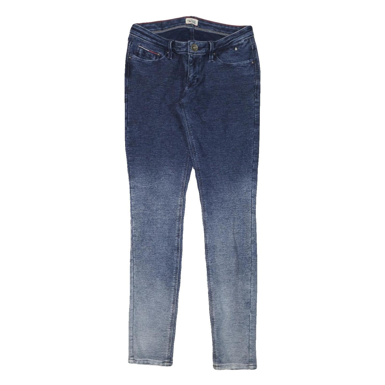 TOMMY HILFIGER Womens Jeans Blue Slim Skinny Denim Light W28 L31 Stylish Stretch