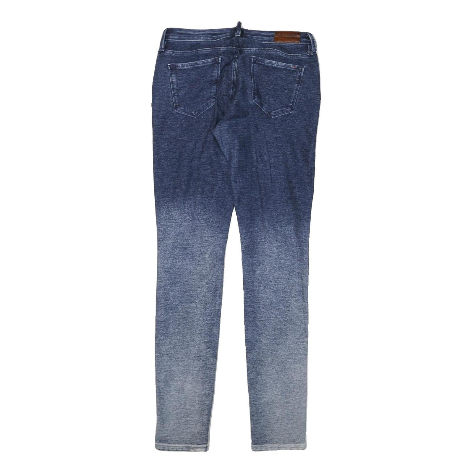 TOMMY HILFIGER Womens Jeans Blue Slim Skinny Denim Light W28 L31 Stylish Stretch