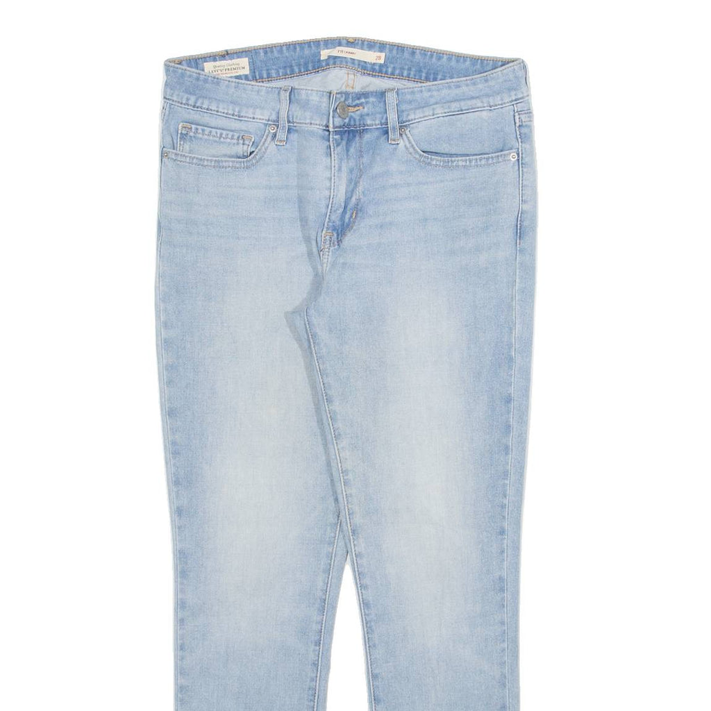 LEVI'S 711 Big E Womens Jeans Blue Slim Skinny W28 L28