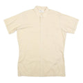 DA DI Mens Beige Shirt L Cotton Blend Short Sleeve Lightweight Casual