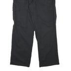 DICKIES Mens Regular Black Cargo Trousers W33 L30 Cotton Blend Zip Pocket