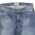 SUNSET CREEK Mens Denim Blue Casual Shorts M W34 Folded Hem