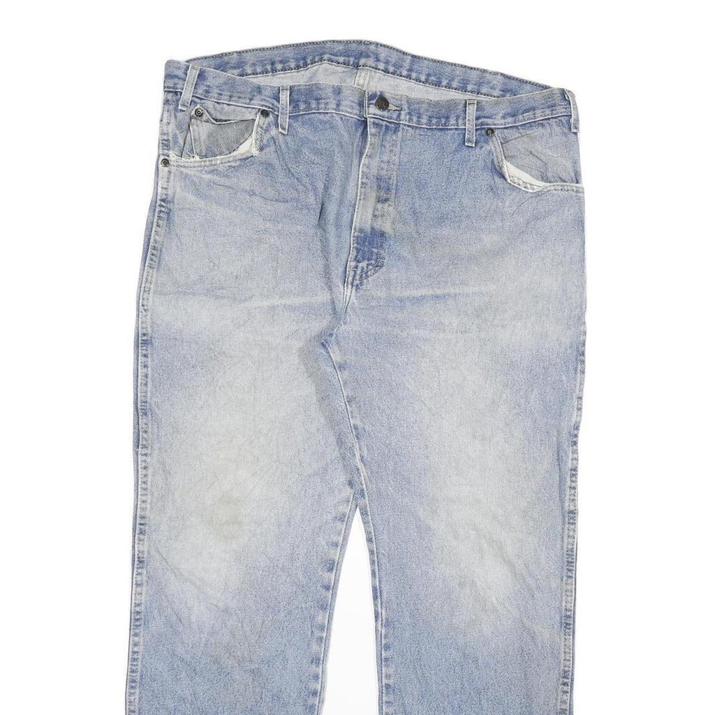 DICKIES Mens Regular Fit Blue Denim Jeans Cotton Blend W40 L32 Workwear Zip