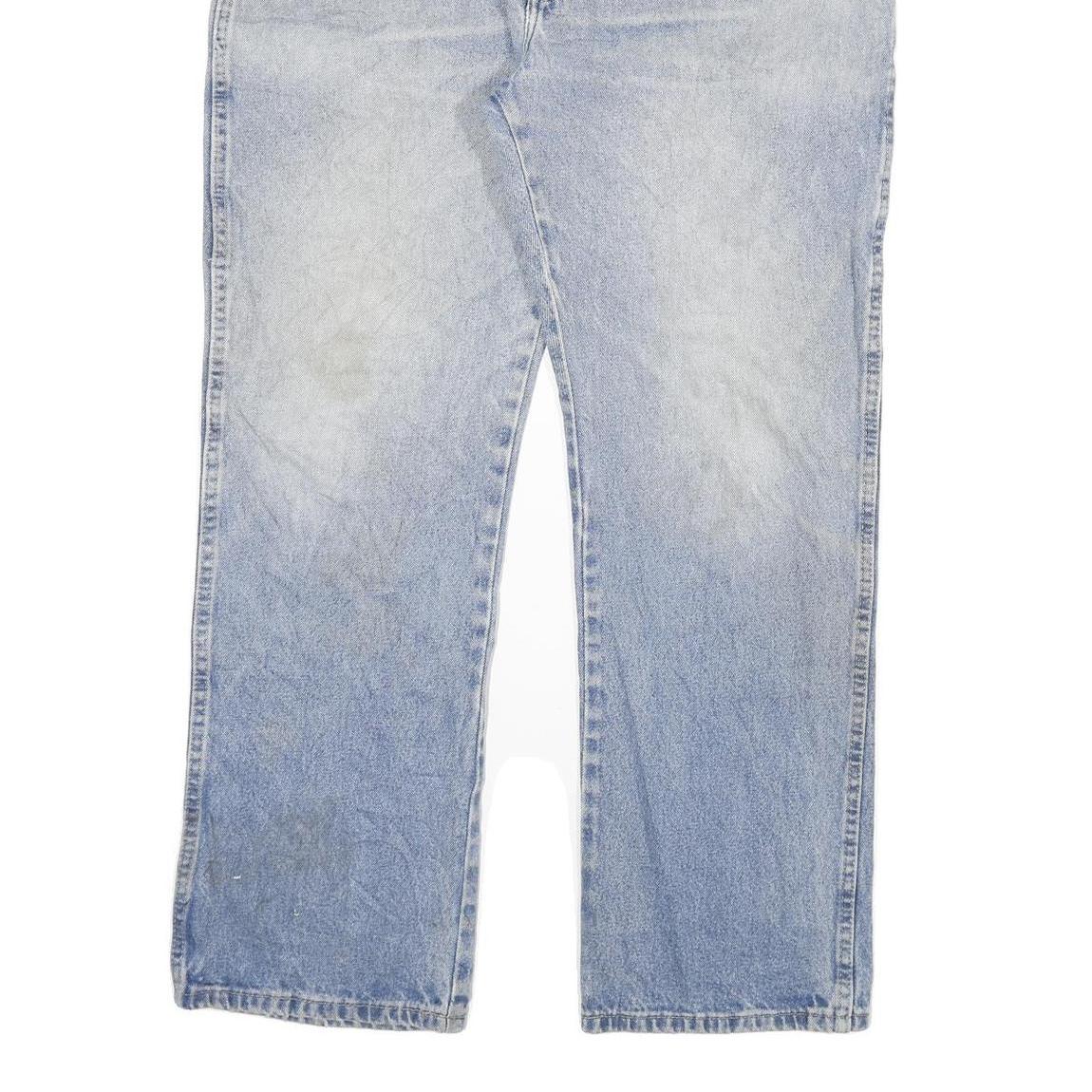 DICKIES Mens Regular Fit Blue Denim Jeans Cotton Blend W40 L32 Workwear Zip