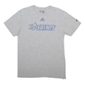 ADIDAS Mens Grey Saints Graphic T-Shirt M Short Sleeve Crew Neck Cotton Blend