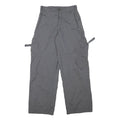 Mens Polyester Blend Grey Relaxed Cargo Trousers W25 L28 Casual Workwear Zip