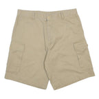 NAUTICA Mens Shorts Beige Cargo Plain L W36 Classic Cotton Comfortable