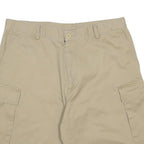 NAUTICA Mens Shorts Beige Cargo Plain L W36 Classic Cotton Comfortable