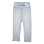 LEVI'S 501 Womens Jeans Blue Regular Straight Denim Light W24 L32 Classic Button