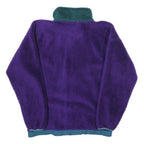 HELLY HANSEN Womens Purple & Teal Zip Polyester Fleece Jacket XS Outdoor Warm