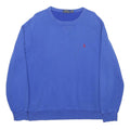 POLO RALPH LAUREN Mens Blue Crew Neck L Sweatshirt Cotton Blend Classic