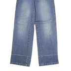 KIKSTAR Womens Blue Regular Fit Straight Denim Medium Wash Jeans W26 L26 Yellow