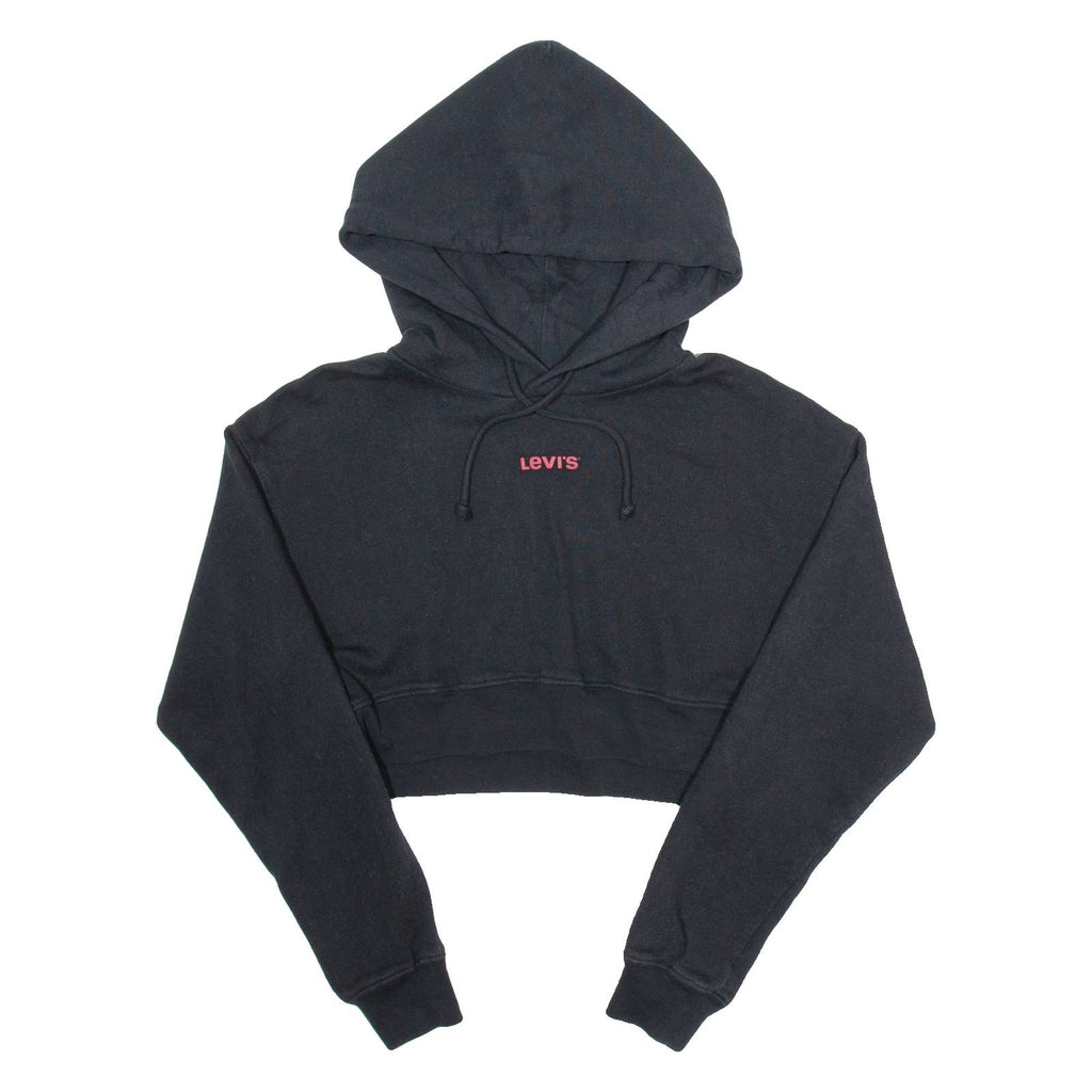 LEVI'S Crop Womens Black Hoodie S