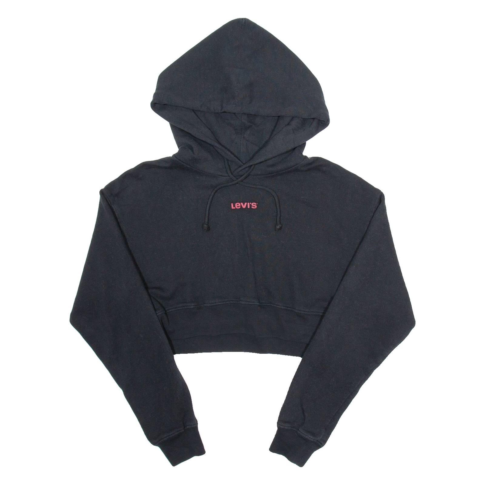 LEVI'S Crop Womens Black Hoodie S