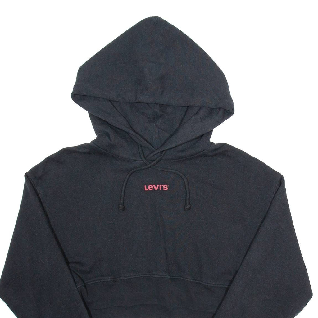 LEVI'S Crop Womens Black Hoodie S