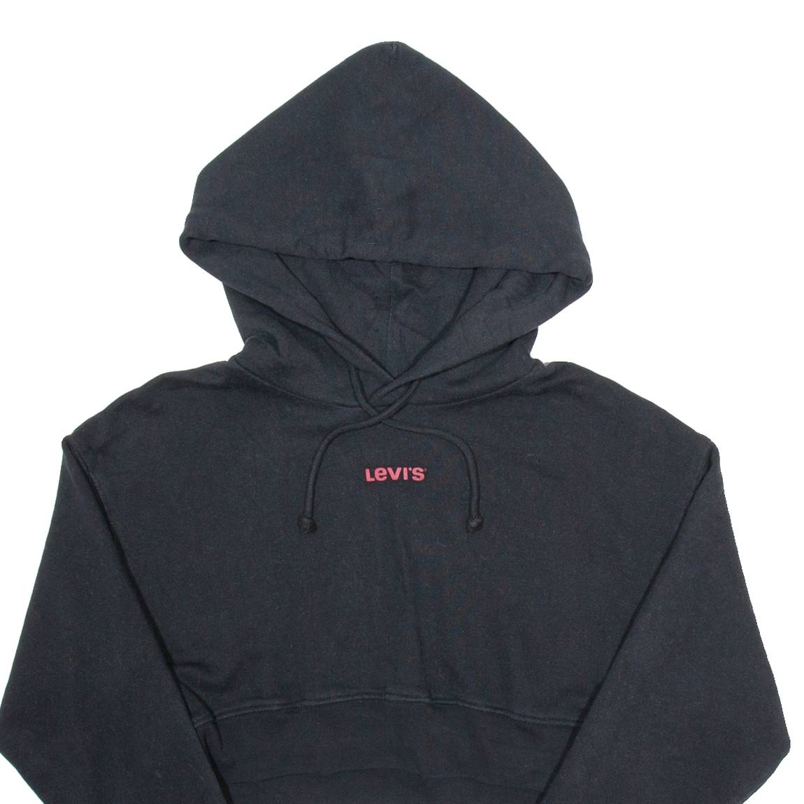 LEVI'S Crop Womens Black Hoodie S