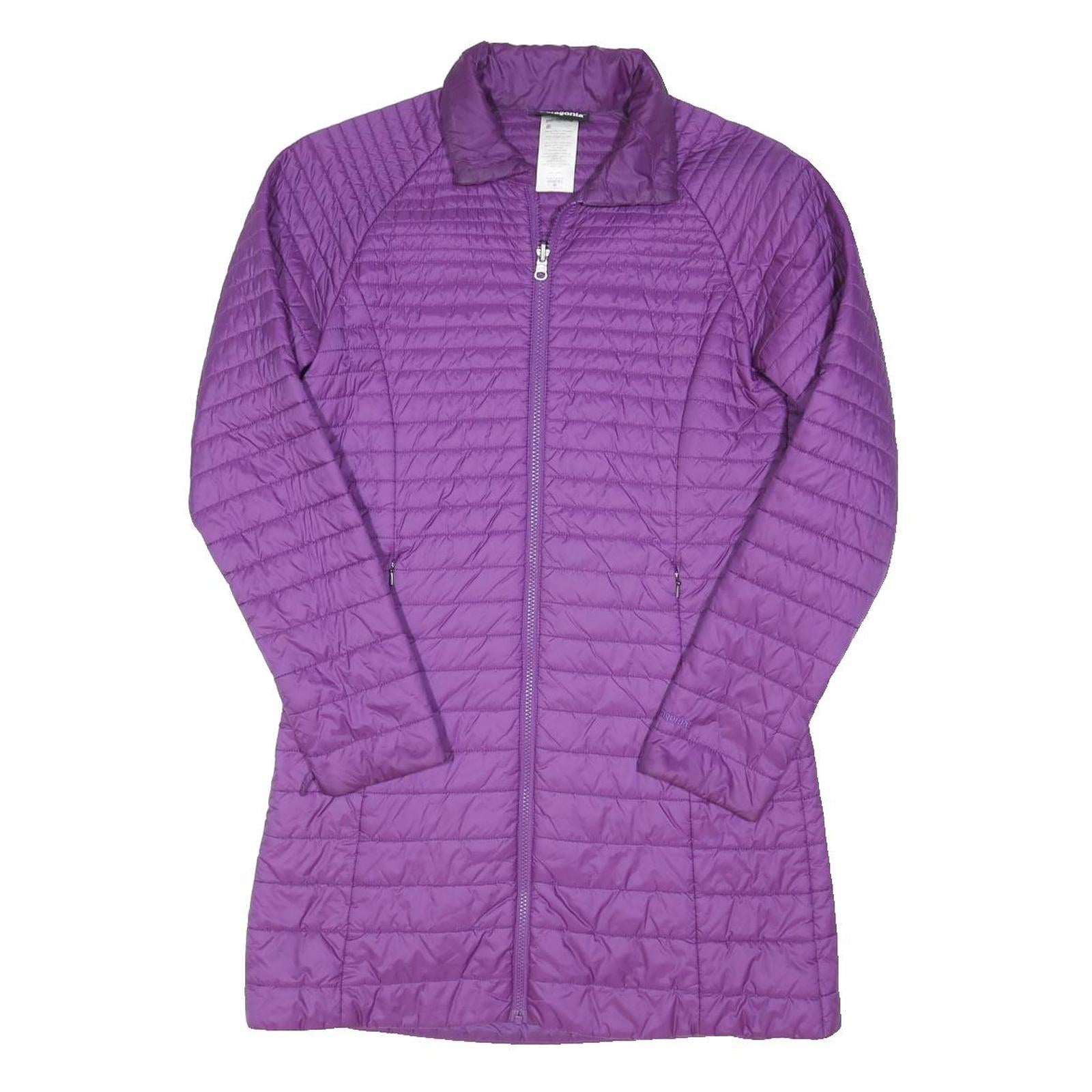 PATAGONIA Womens Purple Quilted Jacket M Polyester Blend Lightweight Outdoor Zip