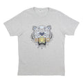 KENZO Mens Grey Graphic T-Shirt S Short Sleeve Crew Neck Cotton Paris