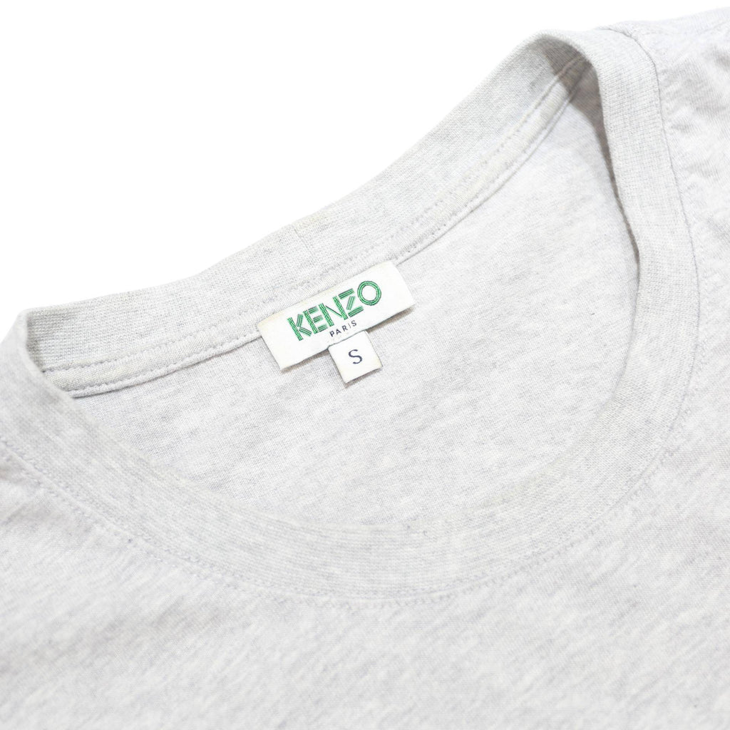 KENZO Mens Grey Graphic T-Shirt S Short Sleeve Crew Neck Cotton Paris