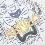 KENZO Mens Grey Graphic T-Shirt S Short Sleeve Crew Neck Cotton Paris