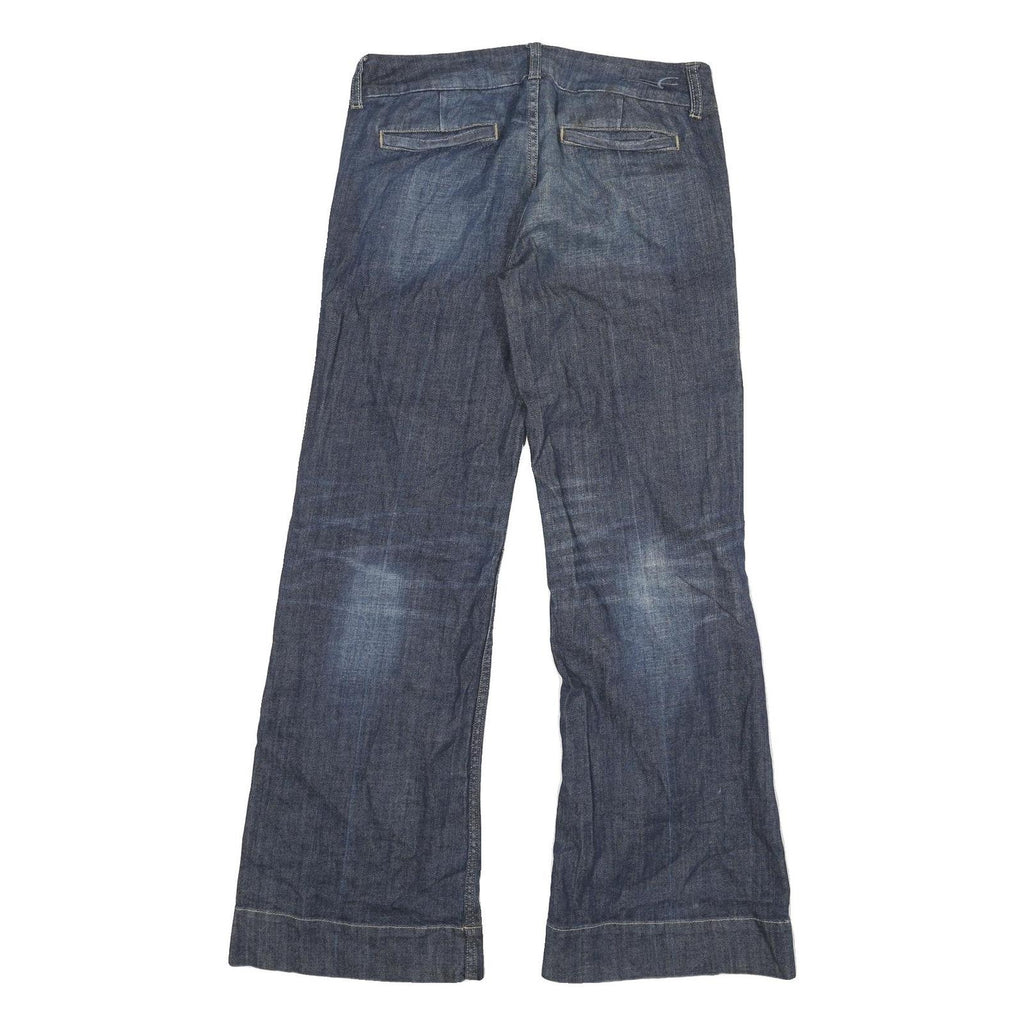 AMERICAN EAGLE Womens Loose Blue Denim Medium W32 L31 Cotton Blend Zip Jeans