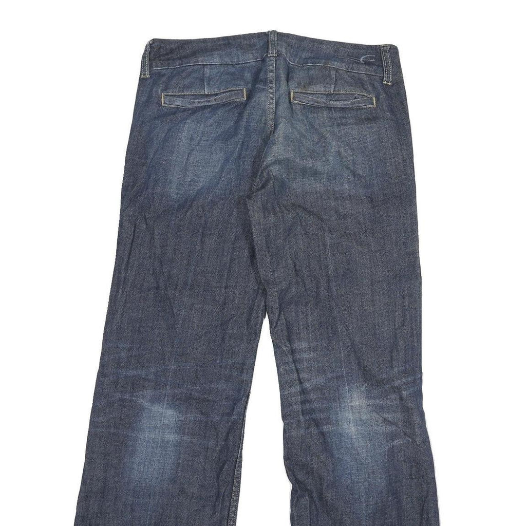 AMERICAN EAGLE Womens Loose Blue Denim Medium W32 L31 Cotton Blend Zip Jeans