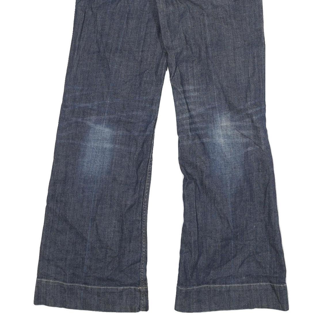 AMERICAN EAGLE Womens Loose Blue Denim Medium W32 L31 Cotton Blend Zip Jeans