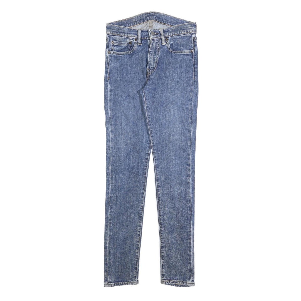 LEVI'S 519 Mens Jeans Blue Slim Skinny Denim Light W28 L32 Classic Cotton Blend