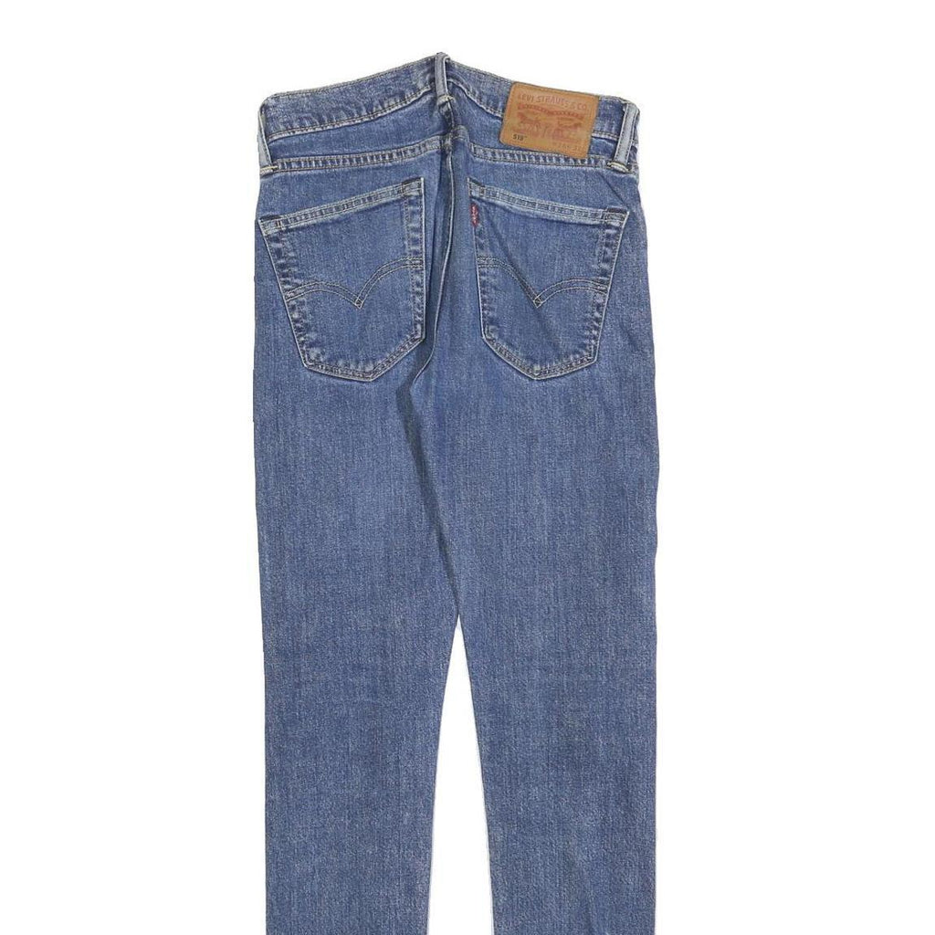 LEVI'S 519 Mens Jeans Blue Slim Skinny Denim Light W28 L32 Classic Cotton Blend