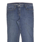 NAUTICA Womens Jeans Blue Regular Straight Denim Medium W34 L24 Zip Cotton Blend