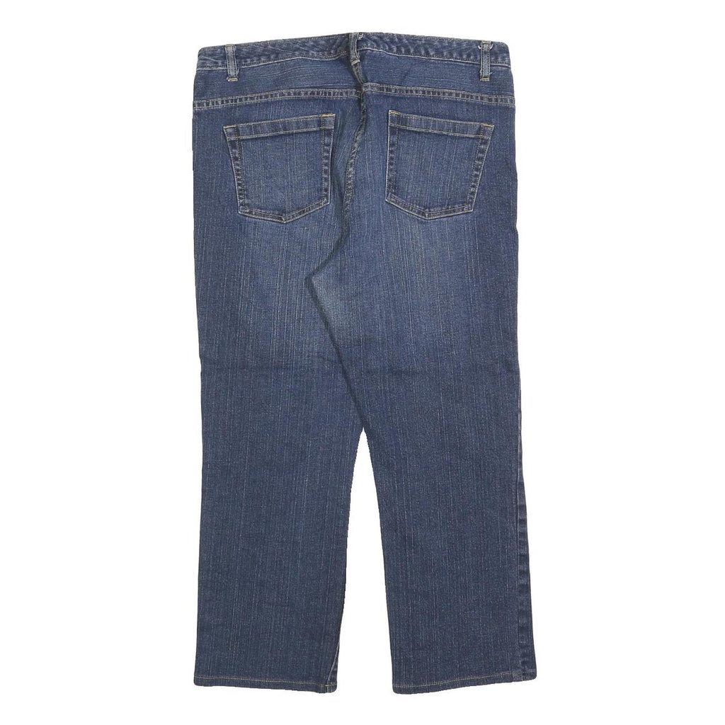 NAUTICA Womens Jeans Blue Regular Straight Denim Medium W34 L24 Zip Cotton Blend