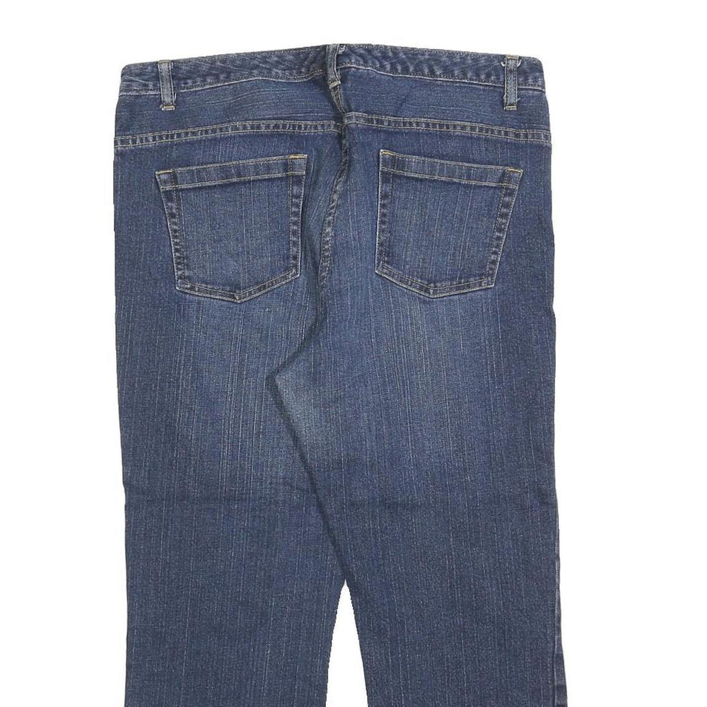 NAUTICA Womens Jeans Blue Regular Straight Denim Medium W34 L24 Zip Cotton Blend