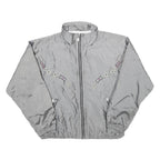 KAELIN Womens Grey Nylon Jacket S Zip Plain Lightweight Polyester