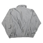 KAELIN Womens Grey Nylon Jacket S Zip Plain Lightweight Polyester