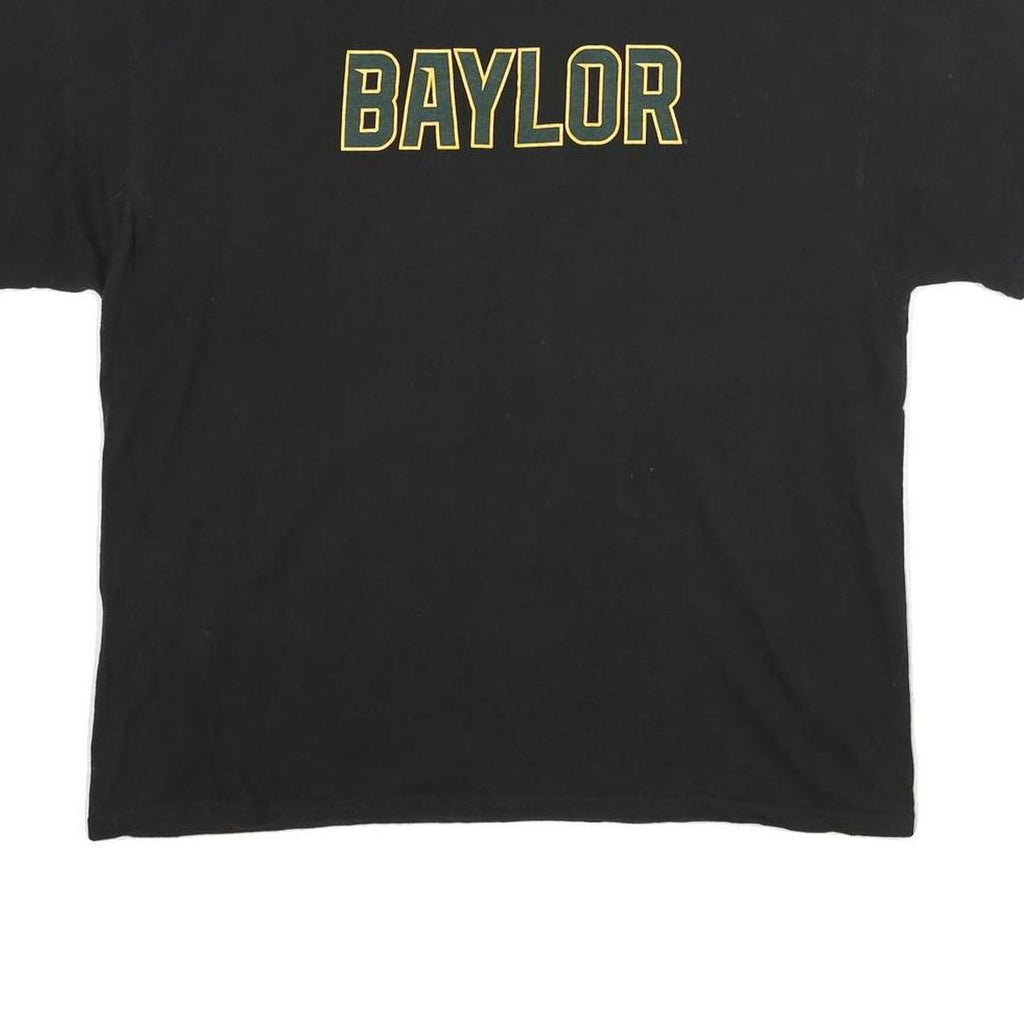 CHAMPION Mens Black Baylor Graphic T-Shirt XL Short Sleeve Crew Neck Collegiate